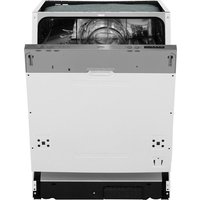 Belling IDW60 Fully Integrated Standard Dishwasher - Stainless Steel Control Panel with Fixed Door Fixing Kit - D Rated