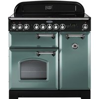 Rangemaster Classic Deluxe CDL90EIMG/C 90cm Electric Range Cooker with Induction Hob - Midnight Sport Band - S/M - A/A Rated