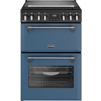 Stoves 60cm wide Double Oven Richmond DX MRA 60Ei RTY Mini Range Electric Cooker with Induction Hob - Twilight Blue - A/A Rated