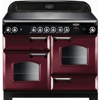 Rangemaster Classic CLA110ECCY/C 110cm Electric Range Cooker with Ceramic Hob - Cranberry / Chrome - A/A Rated