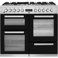 Beko KDVF100X 100cm Dual Fuel Range Cooker - Stainless Steel - A/A Rated