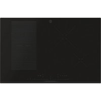 Hoover HIF84DCS 80cm Wi-Fi Induction Hob, 1 Flexi + 2 zones, dual slide controls, Black Glass