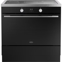 Belling BEL RCA VISION SGL 90Ei 90cm wide Electric Range Cooker with Induction Hob - Black / Silver Steel - A Rated
