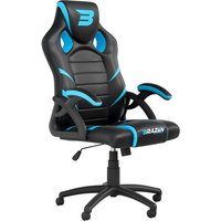 BraZen Puma PC Gaming Chair For Nintendo Switch, PC, Playstation, Wii and Xbox - Black / Blue