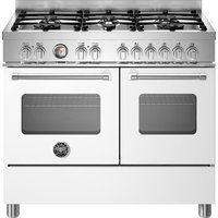 Bertazzoni Master Series MAS106L2EBIC 100cm Dual Fuel Range Cooker - Bianco - A Rated