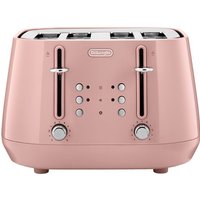De'Longhi Eclettica 4 Slot Toaster Playful Pink CTY4003.PK - Pink