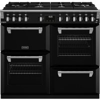 Stoves Richmond Deluxe ST DX RICH D1000DF GTG BK 100cm Dual Fuel Range Cooker - Black - A Rated