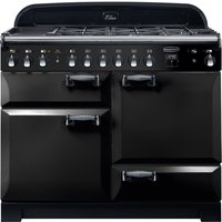 Rangemaster Elan Deluxe ELA110DFFBL 110cm Dual Fuel Range Cooker - Black - A/A Rated