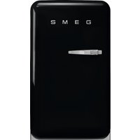 Smeg Left Hand Hinge FAB10LBL5 Fridge with Ice Box - Black - E Rated