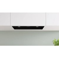 Bosch Series 6 DLN77AC60B 70cm Canopy Cooker Hood for Ducted/Recirculating Ventilation - Black