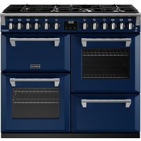 Stoves Richmond Deluxe ST DX RICH D1000DF MBL 100cm Dual Fuel Range Cooker - Midnight Blue - A Rated