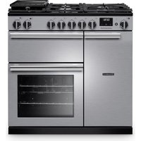 Rangemaster Professional 90 PR90DFSTST/CM1 90cm wide Dual Fuel Range Cooker with Gas Hob - Stainless Steel - A Rated