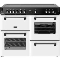 Stoves Richmond Deluxe 110Ei RTY 110cm wide Electric Range Cooker with Induction Hob - Ice White - A Rated