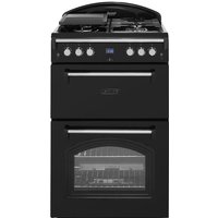 Leisure Gourmet GRB6GVK 60cm Freestanding Gas Cooker with Full Width Gas Grill - Black - A+/A Rated