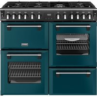 Stoves Richmond Deluxe 100DF 100cm wide Dual Fuel Range Cooker with Gas Hob - Deep Marine - A Rated