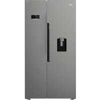 Beko HarvestFresh™ ASD2542VX Non-Plumbed Frost Free American Fridge Freezer - Stainless Steel - D Rated