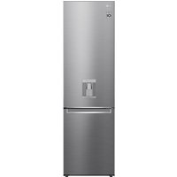 LG NatureFRESH™ GBF62PZGGN 70/30 Frost Free Fridge Freezer - Silver Steel - D Rated