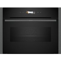 NEFF N70 C24MR21G0B Built In Compact Electric Single Oven with Microwave Function - Graphite
