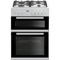 Beko KDG611W 60cm Freestanding Gas Cooker with Full Width Gas Grill - White - A+/A Rated