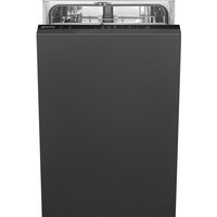 Smeg Universal DI4522D Fully Integrated Slimline Dishwasher - Black Control Panel - D Rated