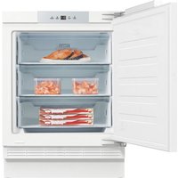 Fridgemaster MBUZ6097E Integrated Under Counter Freezer with Fixed Door Fixing Kit - E Rated