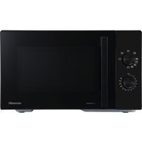 Hisense H23MOBP2HGIUK 23 Litre 28cm High, Freestanding Small Microwave With Grill - Black