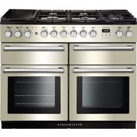 Rangemaster Nexus SE NEXSE110DFFIV/C 110cm Dual Fuel Range Cooker - Ivory / Chrome - A/A Rated