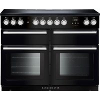 Rangemaster Nexus SE NEXSE110EIBL/C 110cm Electric Range Cooker with Induction Hob - Black / Chrome - A/A Rated