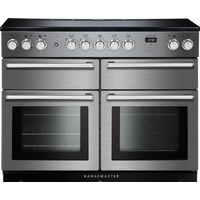 Rangemaster Nexus SE NEXSE110EISS/C 110cm Electric Range Cooker with Induction Hob - Stainless Steel / Chrome - A/A Rated