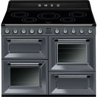 Smeg Victoria TR4110IGR2 110cm Electric Range Cooker with Induction Hob - Slate Grey - A/A Rated