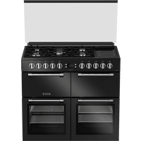 Leisure Chefmaster CC100F521K 100cm Dual Fuel Range Cooker - Black - A/A/A Rated