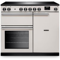Rangemaster PR100EIPIVY/CM1 100cm wide Electric Range Cooker with Induction Hob - Ivory - A Rated
