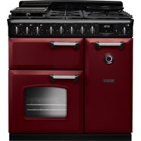 Rangemaster CLDL90DFPBOR/CM1 Classic Deluxe 90cm Dual Fuel Bordeaux/Chrome A, 29 L / 80 L / 67 L, 230 - 400 V, 900 x 666 x 895 mm, 120.879 kg
