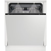 Beko BDIN38641C Fully Integrated Standard Dishwasher - Black Control Panel with Fixed Door Fixing Kit - C Rated