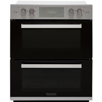 Baumatic BOS243X Built Under Electric Double Oven - Stainless Steel - A/A Rated