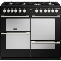Stoves Sterling Deluxe ST DX STER D1000DF BK 100cm Dual Fuel Range Cooker - Black - A Rated