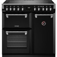Stoves Richmond Deluxe ST DX RICH D900Ei RTY BK 90cm Electric Range Cooker with Induction Hob - Black - A Rated