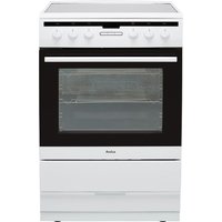 Amica 608CE2TAW 60cm Electric Cooker with Ceramic Hob - White - A Rated