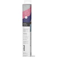 Cricut Smart Iron-On Glitter Matless Heat Transfer Vinyl, Nebula Sampler - 13 in x 12 in (3 ct) - Sapphire Blue / Pink / Silver