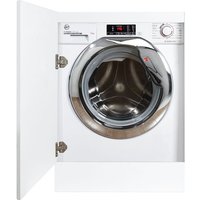 Hoover H-WASH 300 LITE HBWS49D1ACE Integrated 9kg Washing Machine with 1400 rpm - White / Chrome - C Rated