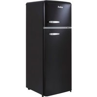 Amica FDR2213B Compact 144cm High 80/20 Fridge Freezer - Black - F Rated