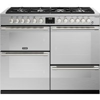 Stoves Sterling Deluxe ST DX STER D1100DF SS 110cm Dual Fuel Range Cooker - Stainless Steel - A/A/A Rated