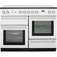 Rangemaster Nexus NEX110EIWH/C 110cm Electric Range Cooker with Induction Hob - White / Chrome - A/A Rated