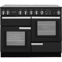 Rangemaster Professional Plus PROP110EIGB/C 110cm wide Electric Range Cooker with Induction Hob - Black - A/A Rated