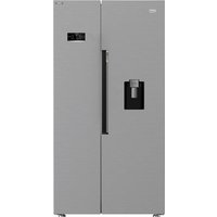 Beko HarvestFresh™ ASD2442VPS Non-Plumbed Frost Free American Fridge Freezer - Stainless Steel Effect - E Rated