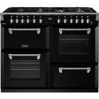 Stoves Richmond Deluxe ST DX RICH D1100DF BK 100cm Dual Fuel Range Cooker - Black - A Rated
