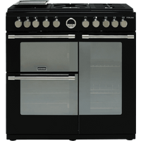 Stoves Sterling S900DF 90cm Dual Fuel Range Cooker - Black - A/A/A Rated