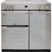Stoves Sterling S900EI 90cm Electric Range Cooker with Induction Hob - Stainless Steel - A/A/A Rated