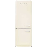 Smeg 50s Style Retro Left Hand Hinge FAB38LCR6 205cm Frost Free Fridge Freezer - Cream - D Rated