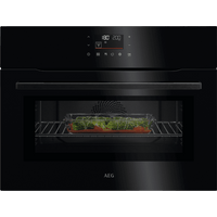 AEG 6000 Series CombiQuick Built-In Combination Microwave Oven - Black